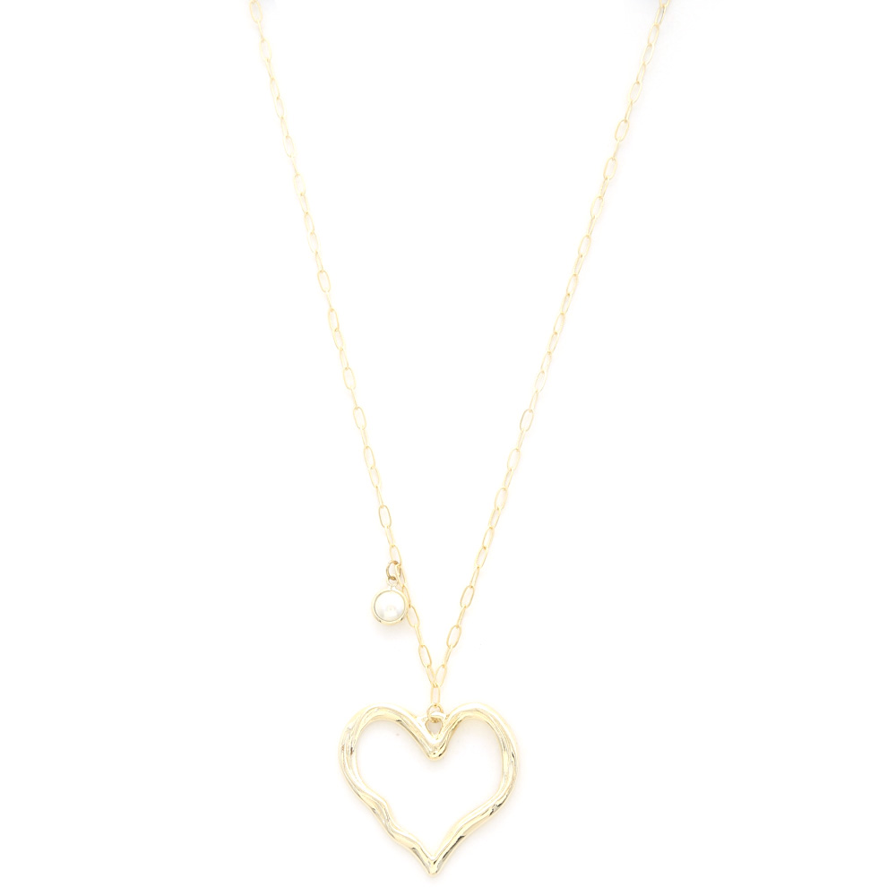 SODAJO HEART PENDANT GOLD DIPPED NECKLACE