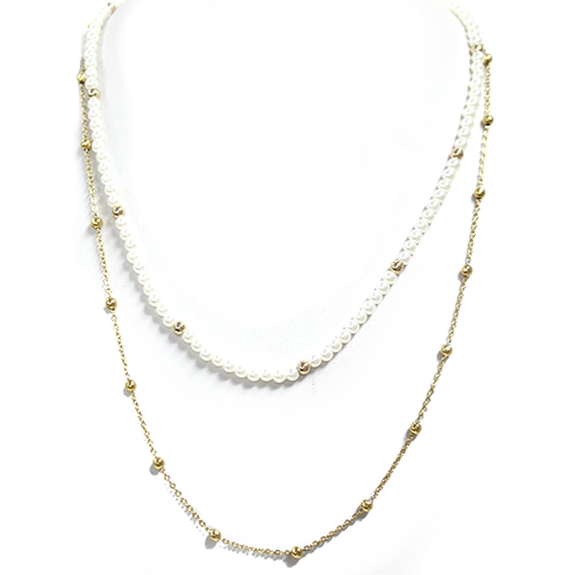 PEARL 2 LAYERED NECKLACE