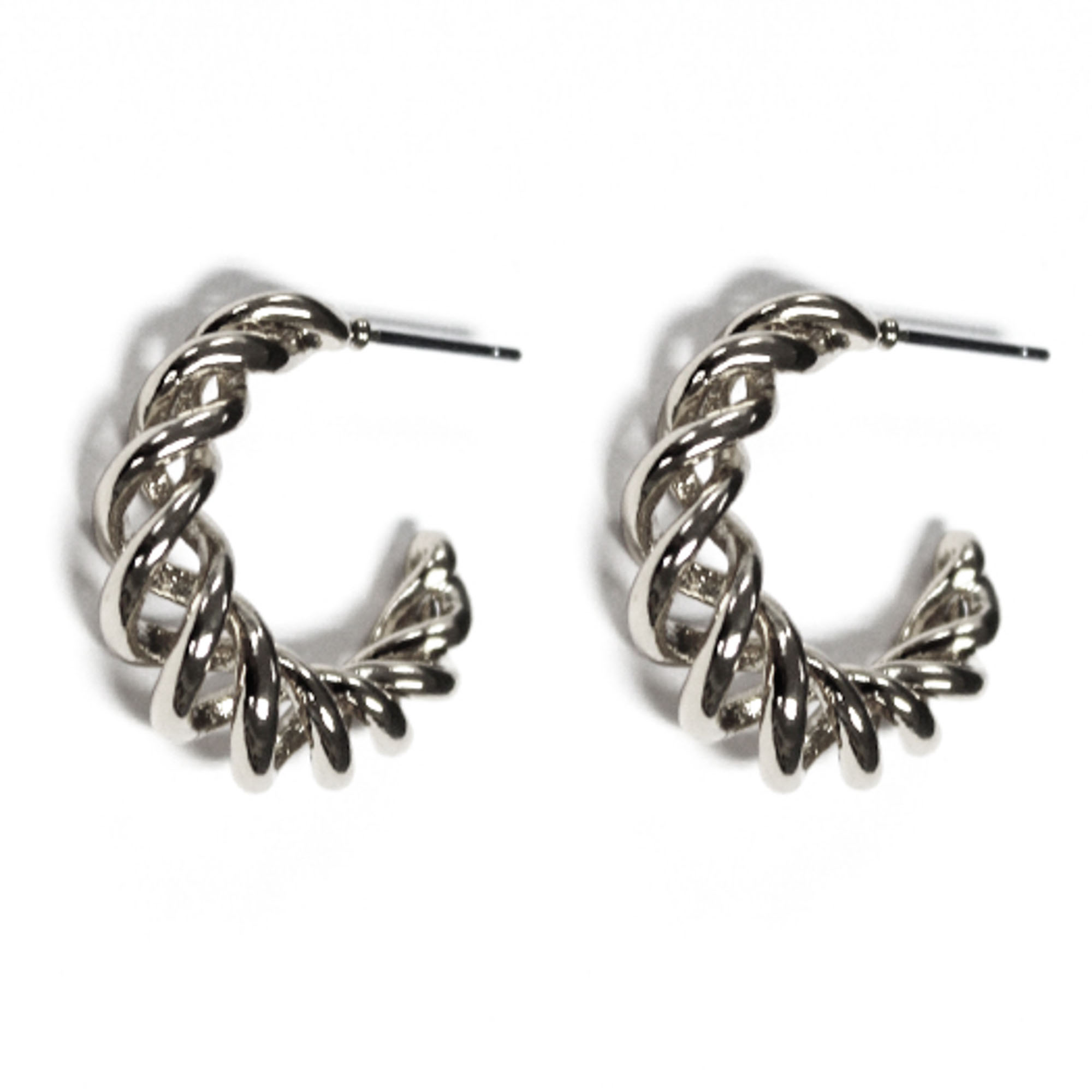 TWIST HOOP EARRING