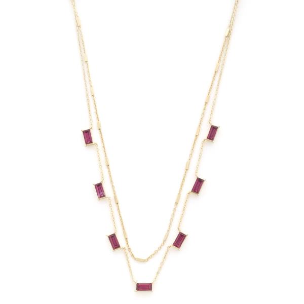 CRYSTAL LAYERED NECKLACE