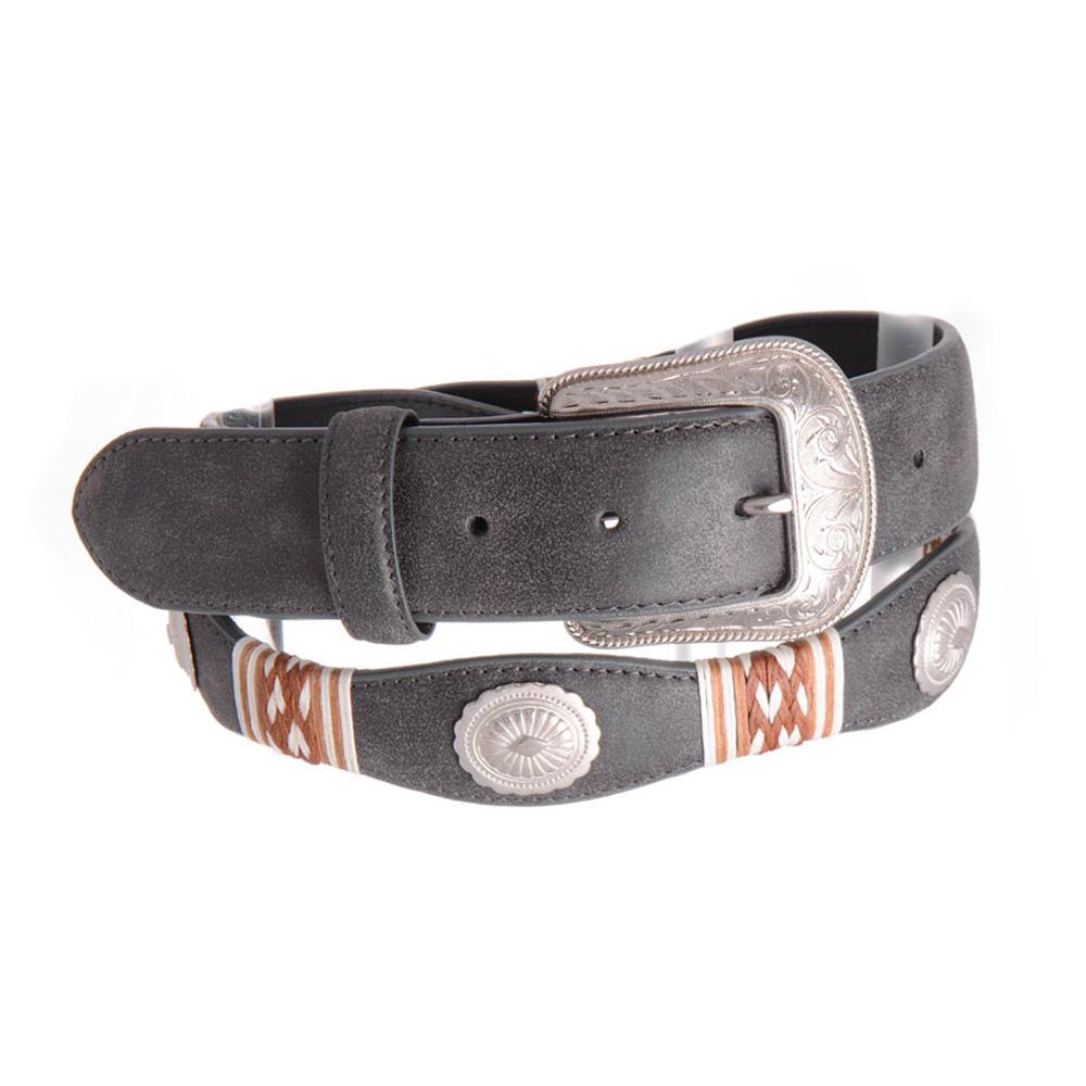 WESTERN STYLE CONCHO BUCKLE BELT