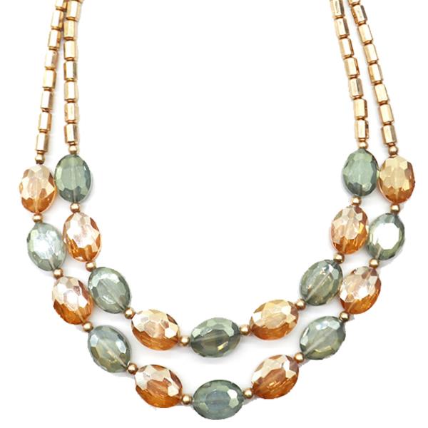 CHUNKY BEAD STATEMENT NECKLACE