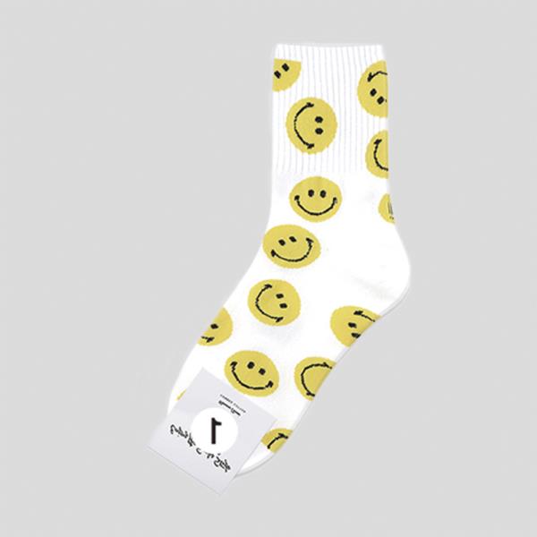 HAPPY FACE ANKLE SOCKS