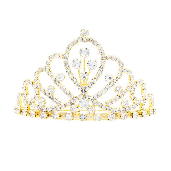 RHINESTONE CRYSTAL MINI TIARA