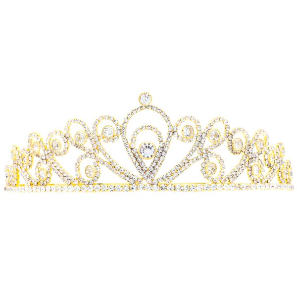 RHINESTONE CRYSTAL TIARA