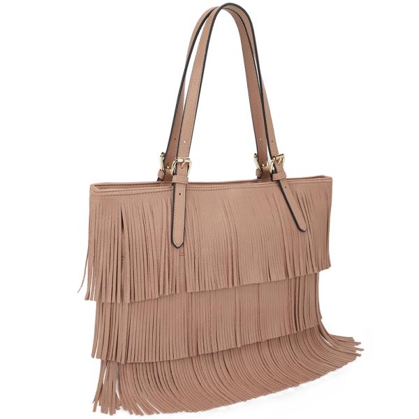 FASHION FRINGE SHOULDER TOTE BAG