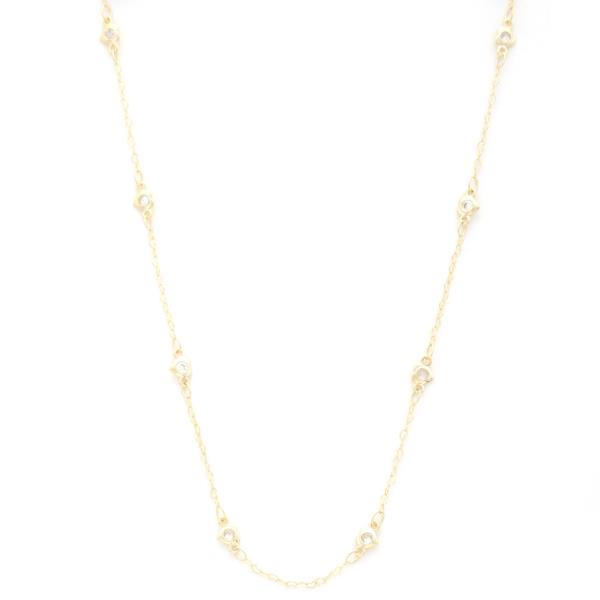SODAJO DAINTY HEART LINK GOLD DIPPED NECKLACE