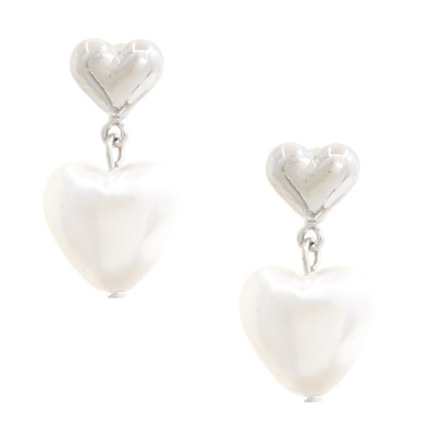 DOUBLE HEART DANGLE EARRING