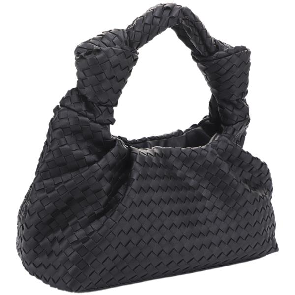 STYLISH WOVEN KNOT HANDLE SHOULDER BAG