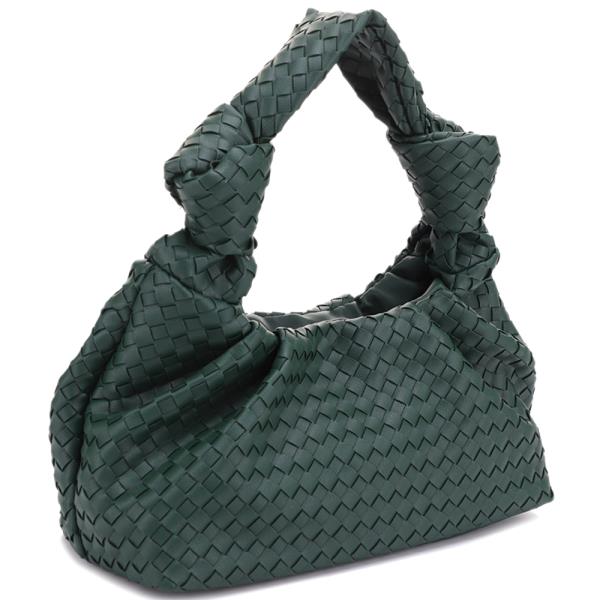 STYLISH WOVEN KNOT HANDLE SHOULDER BAG