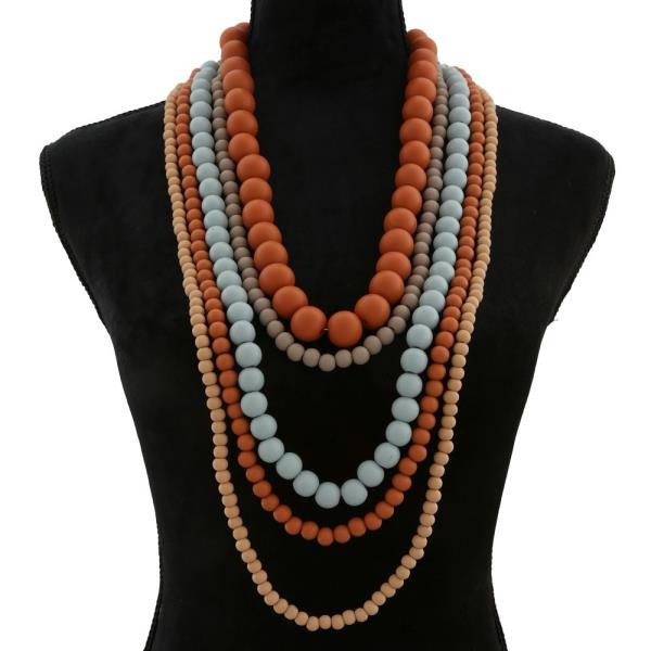 BEADED LAYERED NECKLACE