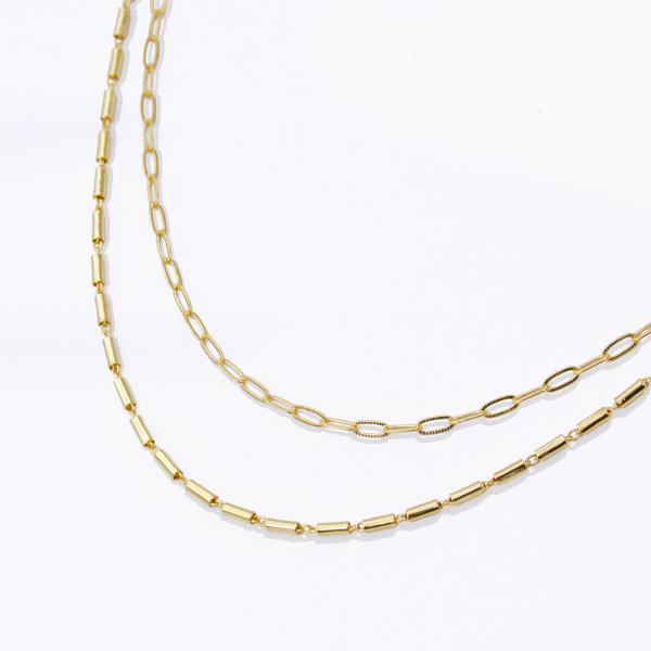 18K GOLD RHODIUM DIPPED BREATHE NECKLACE