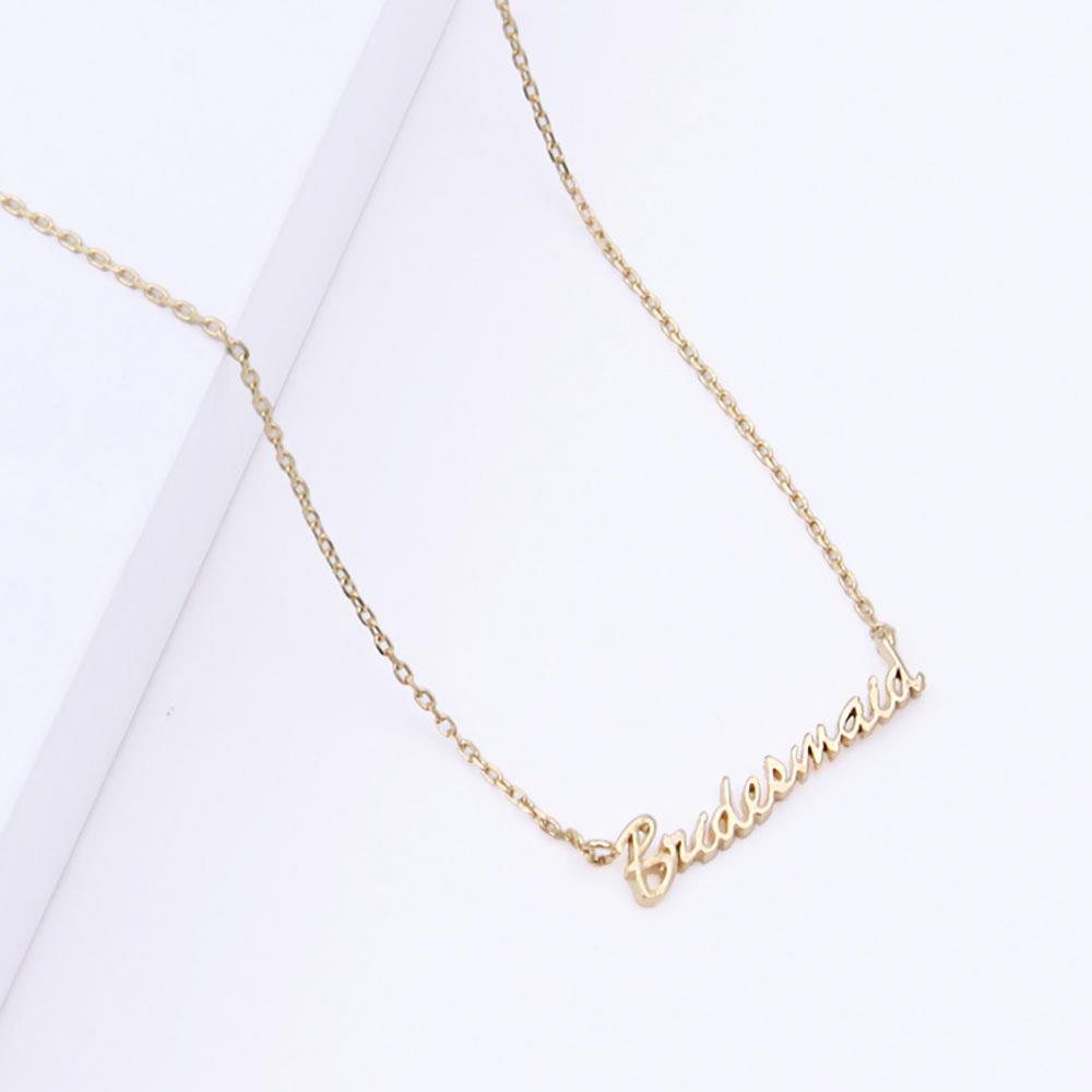 18K GOLD RHODIUM DIPPED WILL YOU BE MY NECKLACE