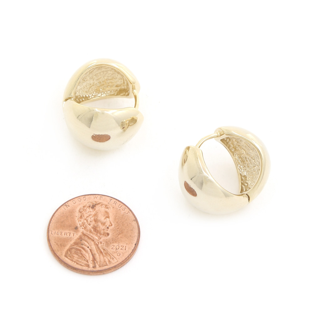 SODAJO ROUND GOLD DIPPED EARRING