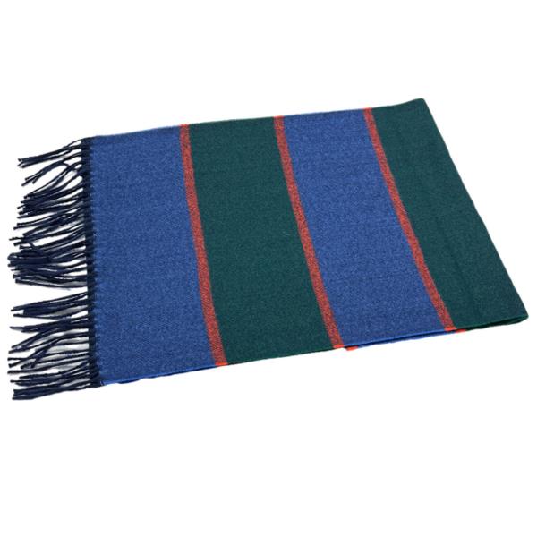 BLUE GREEN CHECK SCARF