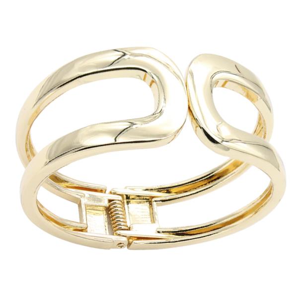 GOLD RHODIUM PLATED HINGED BANGLES