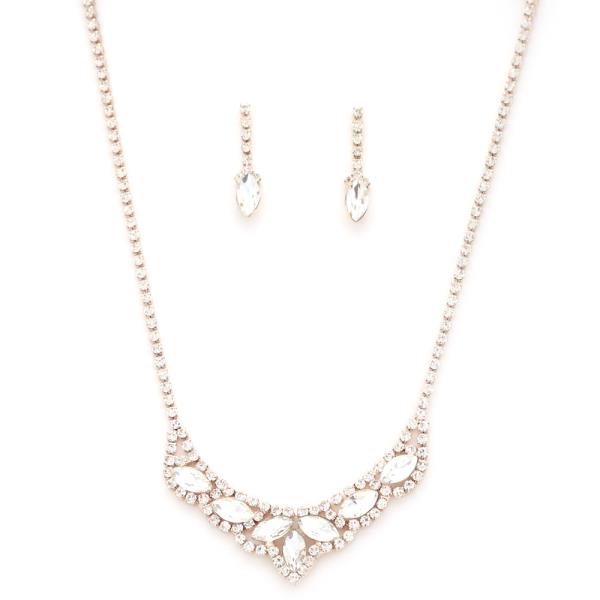 MARQUISE RHINESTONE NECKLACE