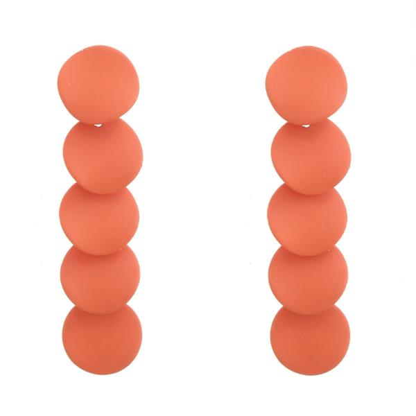 COLOR ROUND DROP EARRING