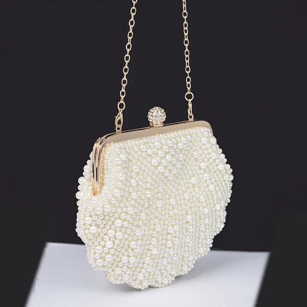FAUX PEARL PARTY CLUTCH