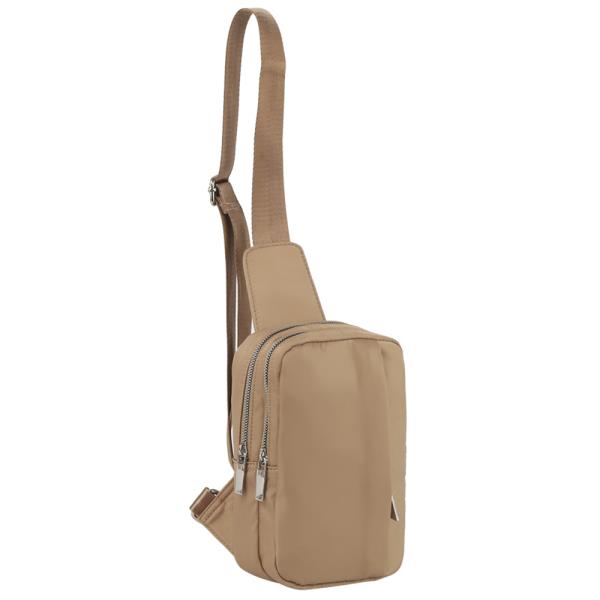 (ONLINE ONLY) SMOOTH ZIPPER SLING CROSSBODY BAG