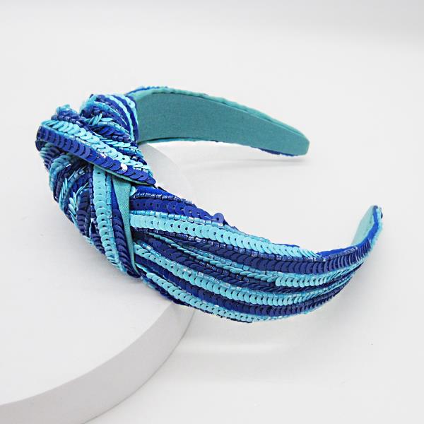 SEQUIN MID KNOT HEADBAND