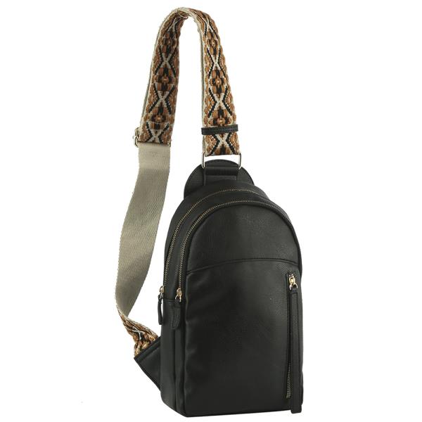 (PRE-ORDER / ONLINE ONLY) Smooth Zipper Guitar Strap Sling Crossbody Bag