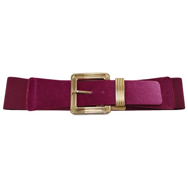 VELVET BUCKLE ELASTIC BELT