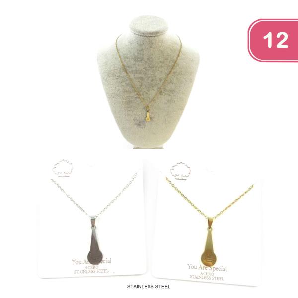 FASHION STAINLESS STEEL NECKLACE (12UNITS)