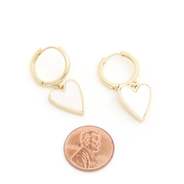 HEART HOOP EARRING