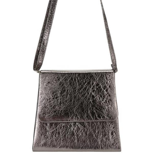 Blue Fashion Crossbody Metal Badge Box Shape Handbag Purse
