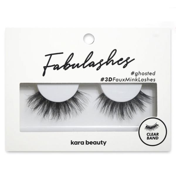 KARA BEAUTY GHOSTED INVISIBLE BAND FABULASHES 3D FAUX MINK EYELASHES