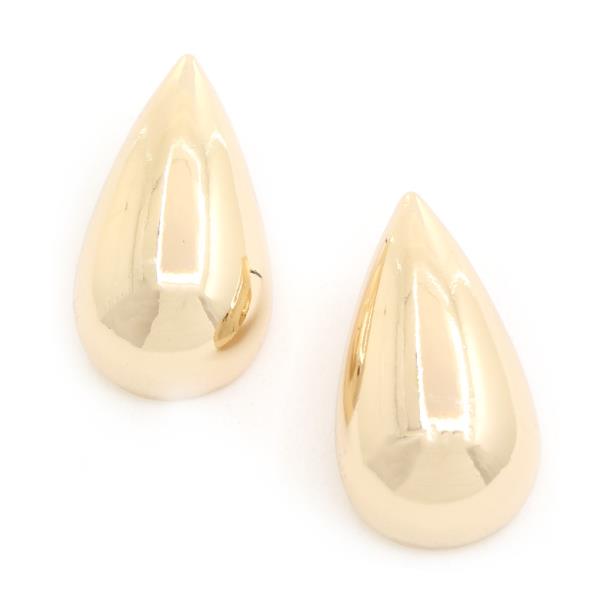 TEARDROP METAL EARRING