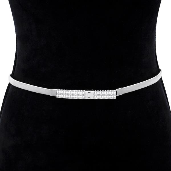 FASHION PEARL METAL ELASTIC BELT