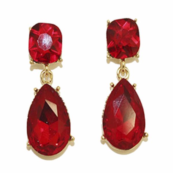 COLOR GEMSTONE PARTY EARRING