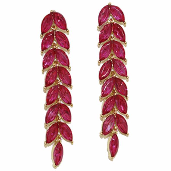 COLOR GEMSTONE PARTY EARRING