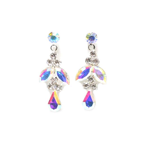 TEARDROP GEMSTONE PARTY BRIDAL EARRING