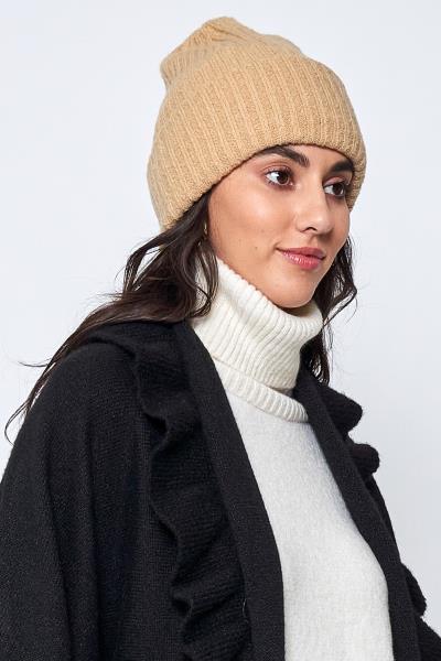 SOLID KNITTED BEANIE