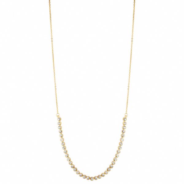 CRYSTAL CHAIN SHORT NECKLACE