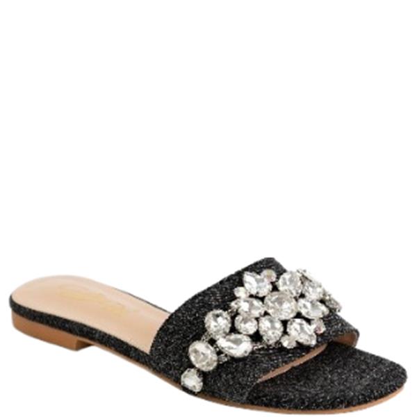 CRYSTAL SLIDE MINI HEEL SLIPPER 12 PAIRS