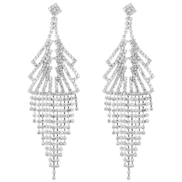 RHINESTONE CHANDELIER EARRING