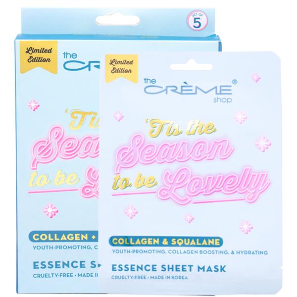 THE CREME SHOP TIS THE SEASON TO BE LOVELY 5 PC ESSENCE SHEET MASK