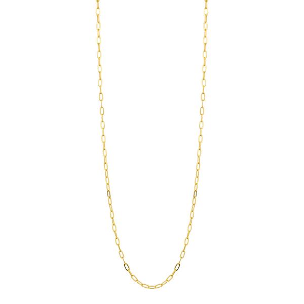 DAINTY OVAL LINK GOLD DIPPED NECKLACE