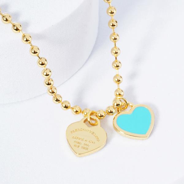 DOUBLE HEART CHARM NECKLACE