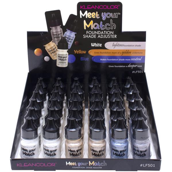 KLEANCOLOR MEET YOUR MATCH FOUNDATION SHADE ADJUSTER (36 UNITS)