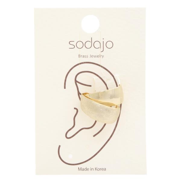 SODAJO GOLD DIPPED  DOUBLE HOOP EAR CUFF