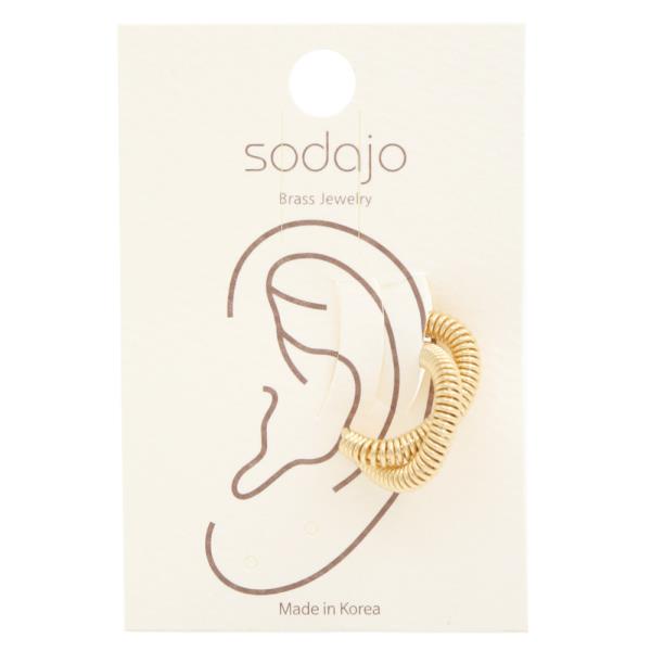 SODAJO GOLD DIPPED  DOUBLE SPRING EAR CUFF