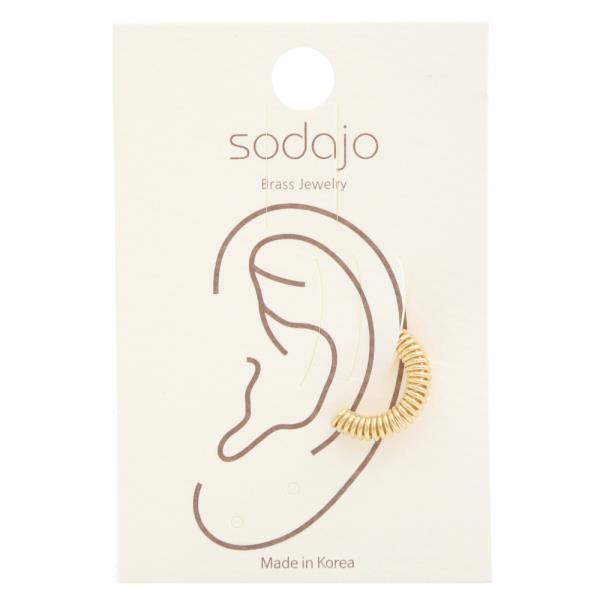 SODAJO GOLD DIPPED  SPRING METAL EAR CUFF
