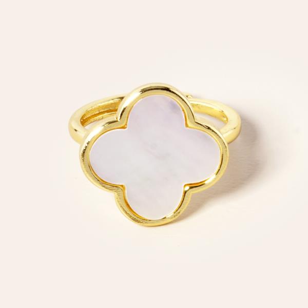 GOLD DIPPED FLOWER RING