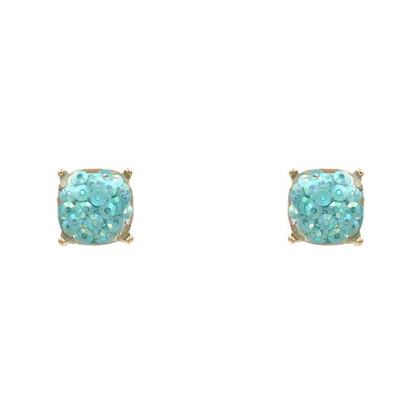 SEQUIN SQUARE SHAPE STUD EARRING