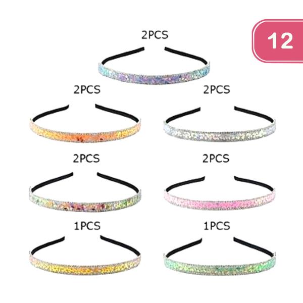 FASHION SEQUIN HEADBAND (12 UNITS)
